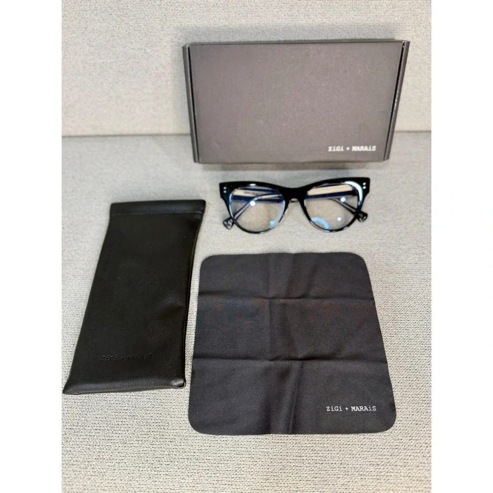 ZiGi + MARAIS Frida Black‎ Cat Eye Blue Light Blocking Glasses The Art Edit